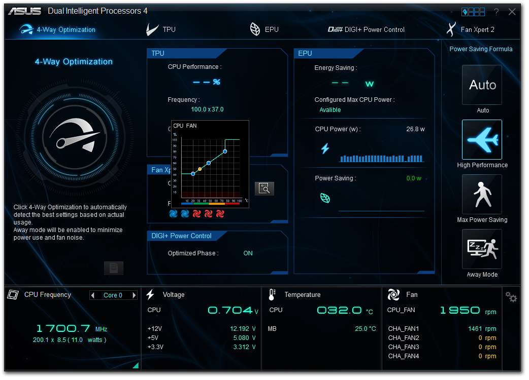 Dual intelligent processors 5 asus настройка